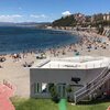 Spain, Ceuta beach, view from above