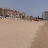 Spain, Melilla beach, buildings