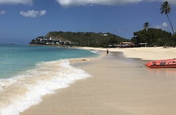 Antigua, Darkwood beach, kayak