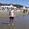 Argentina, La Lucila del Mar beach, view from water