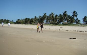 Colombia, Boca de Camarones beach, view from water