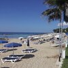 Cyprus, Ayia Napa, Limnara beach, sunbeds