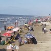 Egypt, New Damietta beach, crowd