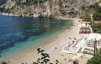 France, French Riviera, Mala beach, view from above