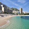 France, Larvotto beach, clear water