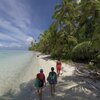 French Polynesia, Tetiaroa, Rimatuu-Tahuna island, beach, water edge