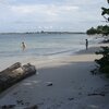 Gabon, Port-Gentil beach, wet sand