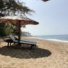 India, Karnataka, Dombe beach, sunbeds
