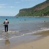 Indonesia, Sumbawa, Balad beach, wet sand