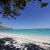 Indonesia, Sumbawa, Jelenga beach, tree shade