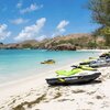 Indonesia, Sumbawa, Kertasari beach, ski jets