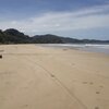 Philippines, Palawan, Mariposa beach, wet sand