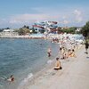 Slovenia, San Simon beach, promenade