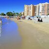 Spain, Valencia, Benicarlo beach, wet sand