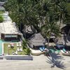 Thailand, Phangan, Huatean beach, pool, aerial view