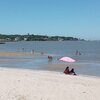 Uruguay, Colonia del Sacramento beach, sandbanks