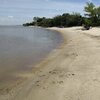 Uruguay, Playa La Arenisca beach, wet sand