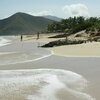Venezuela, Margarita, Playa Las Arenas beach, view to east