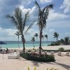 Bahamas, Berry Islands, Chub Cay beach, sunbeds