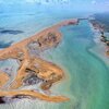 Brazil, Kite Lagoon beach, aerial view