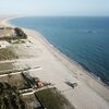 Brazil, Praia do Prea beach, aerial view