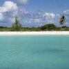 BVI, Anegada, Pomato Point beach, view from water