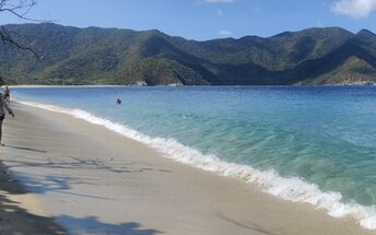 Colombia, Santa Marta, Tayrona National Park, Playa Cinto beach
