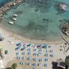 Cyprus, Ayia Napa, Nisia Loumbardi beach, aerial view