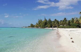 French Polynesia, Motu Tikehau beach