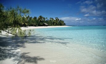 Французская Полинезия, Тетьяроа, Моту Онетахи, пляж