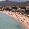 Greece, Saranta beach, aerial view