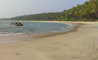 India, Kerala, Chera Rock beach