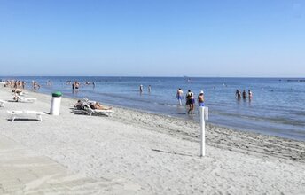 Italy, Emilia-Romagna, Punta Marina beach