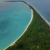 Maldives, Haa Alifu, Filladhoo island, aerial view