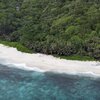 Seychelles, Mahe, Anse Petit Boileau beach, aerial view