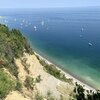 Slovenia, Dubrava beach, view from above