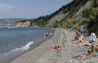 Словения, Пляж Дубрава, кромка воды