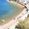 Slovenia, Fiesa beach, aerial view