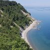Slovenia, Moon Bay beach, view from above