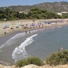 Spain, Valencia, Playa Romana beach, view from south