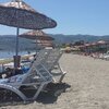 Turkey, Halk beach, tiki huts