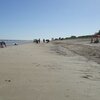 Uruguay, Playa Matamora beach, wet sand