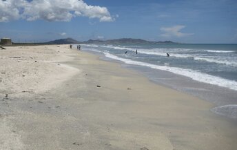 Venezuela, Margarita, Playa La Restinga beach, left