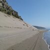 Albania, Thrown Sand beach, water edge