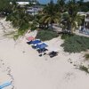 Bahamas, Bimini, Alice Town beach, aerial view
