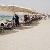 Bahrain, Jazair beach, sunbeds