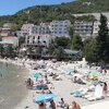 Bosnia and Herzegovina, Neum beach, sunbeds