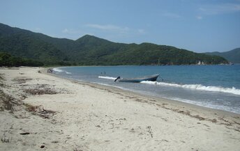 Colombia, Santa Marta, Tayrona National Park, Playa Neguanje beach