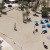 Cyprus, Ayia Napa, Triada beach, aerial view
