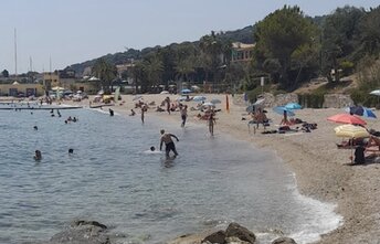 France, French Riviera, Cros Dei Pin beach